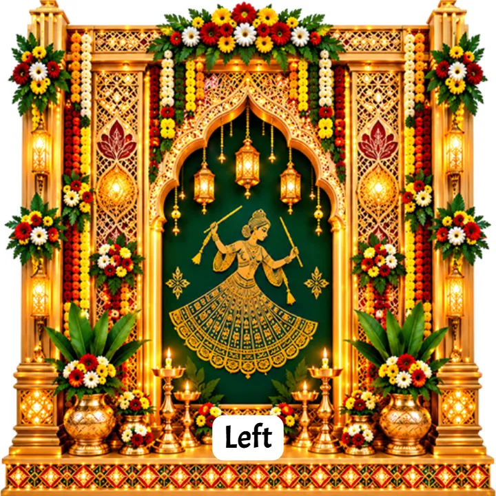 Navratri 3D Mandap Design Ideas for Pandal Decoration