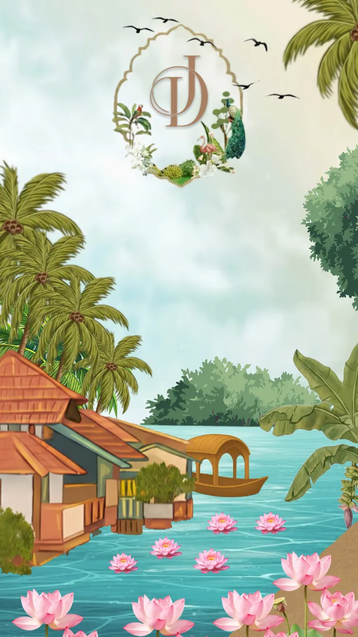 Wedding Invitation Video with Indian Temple Theme