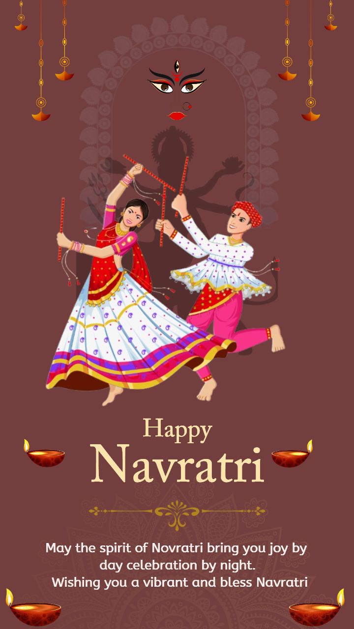 Beautiful Navratri Wishes Photo 2025 for Maa Durga Blessings
