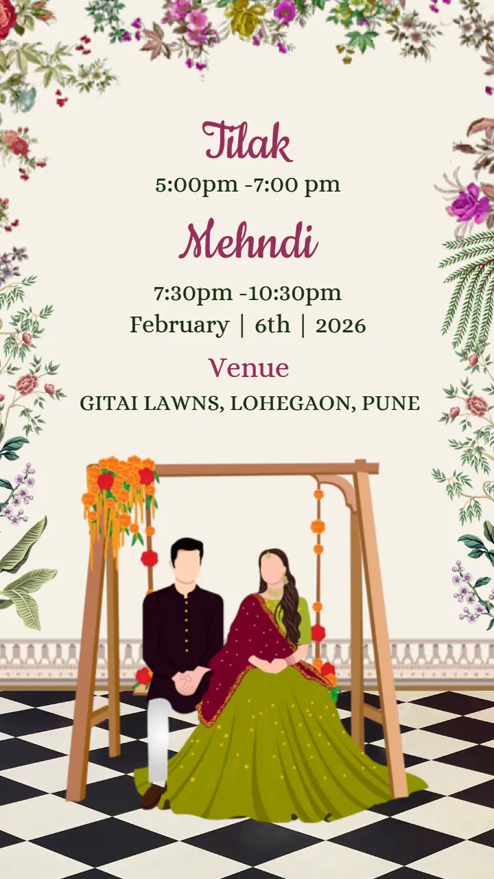 Wedding Invitation Video Multi Event Ceremony Design