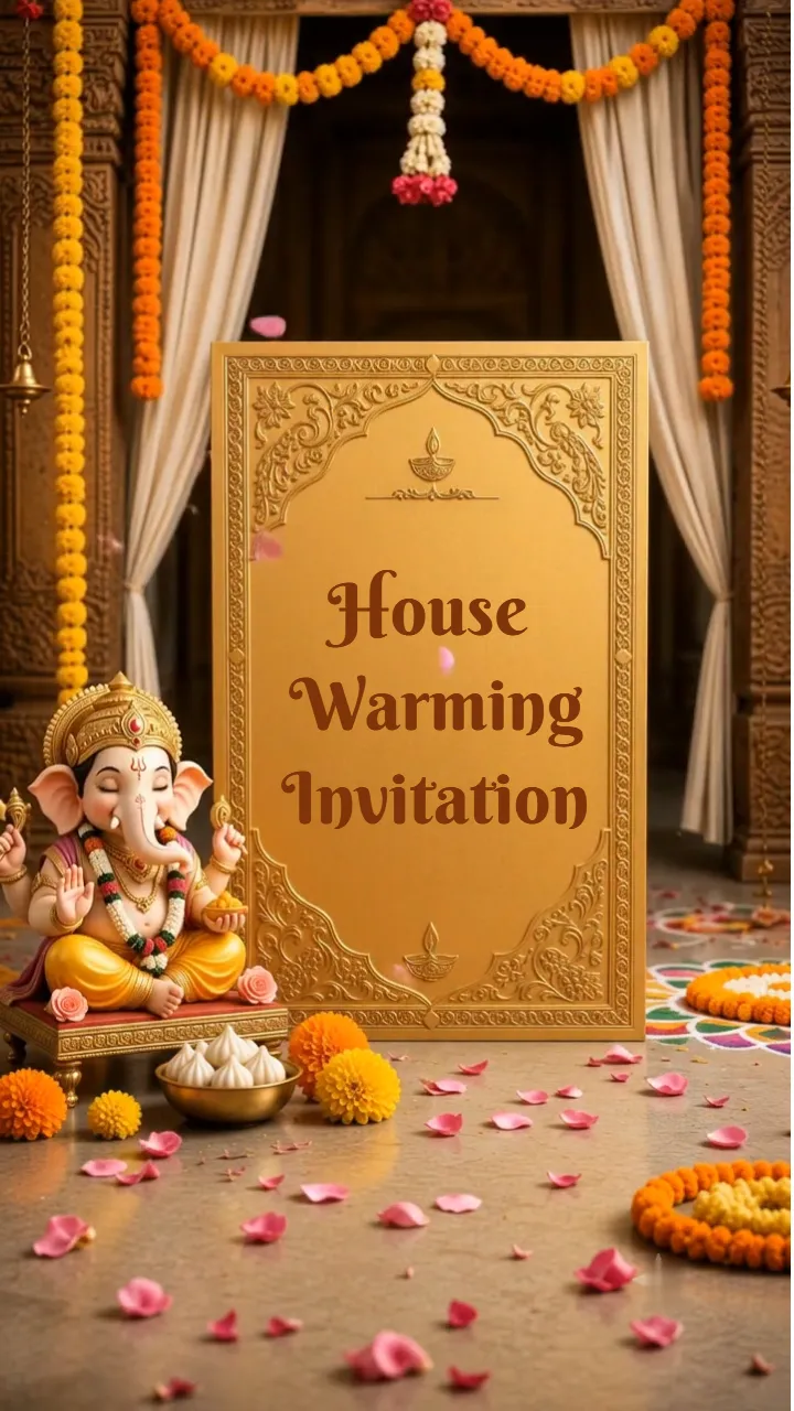 3D House Warming Invitation Video Free Online