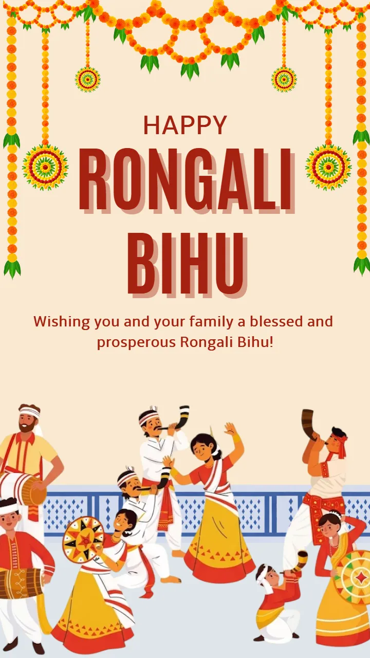 Happy Rongali Bihu Image in English Online HD Download