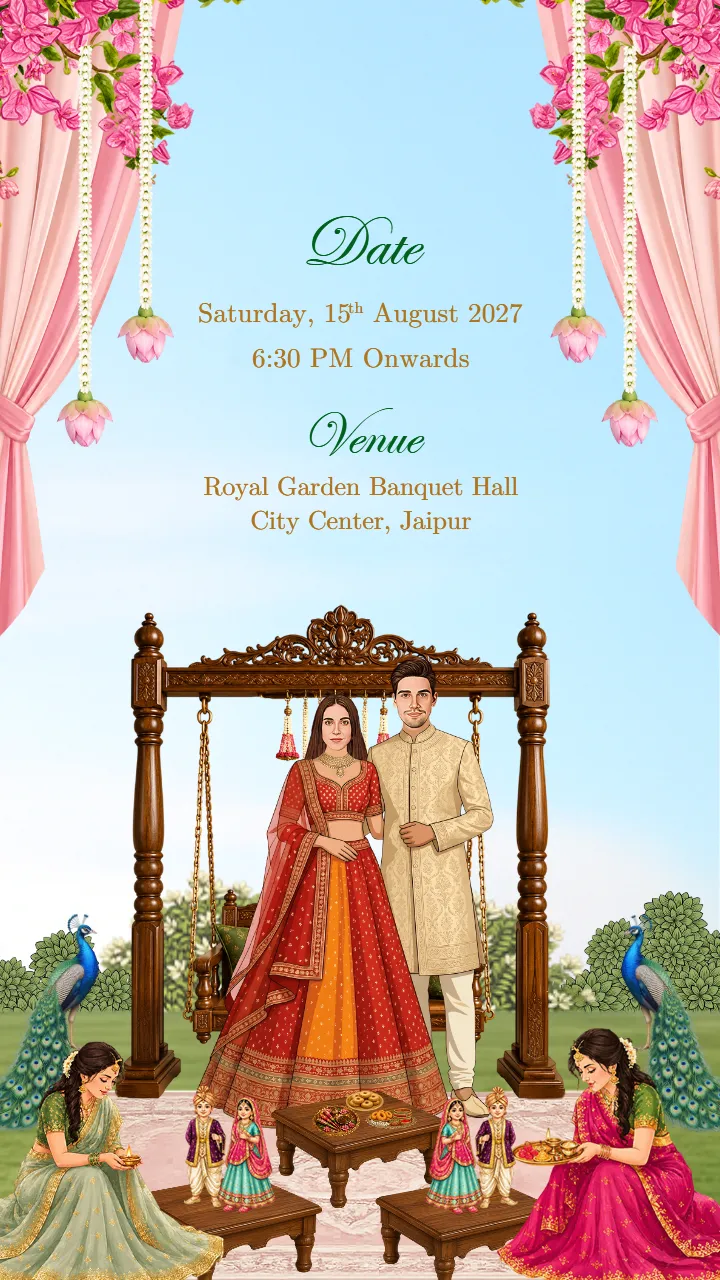 Teej Sindhara Invitation Video for Traditional Celebration