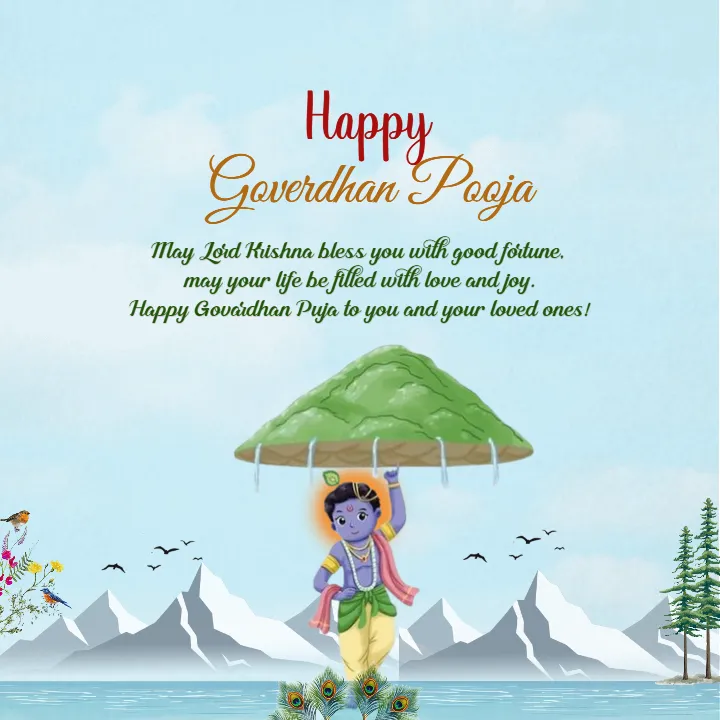 Free Govardhan Puja Image 2025 with HD Quality