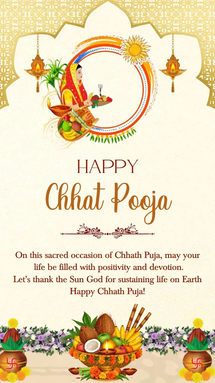 Traditional Chhath Puja Image A Tribute to the Sun God