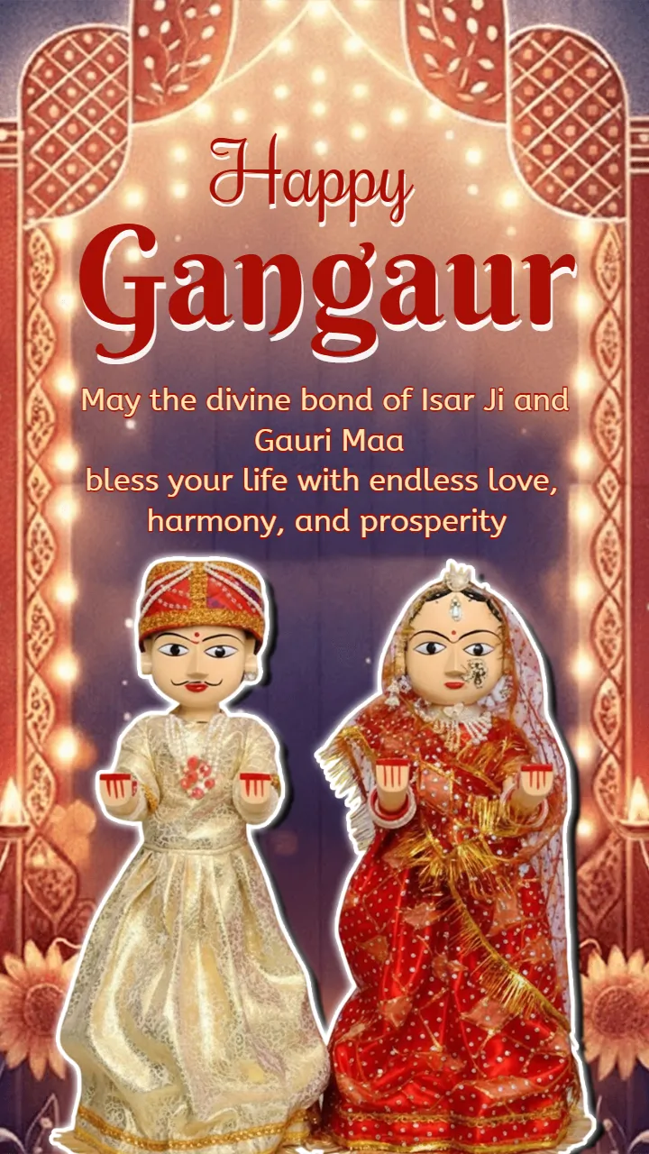 Heartwarming Gangaur Wishes English for Loved Ones