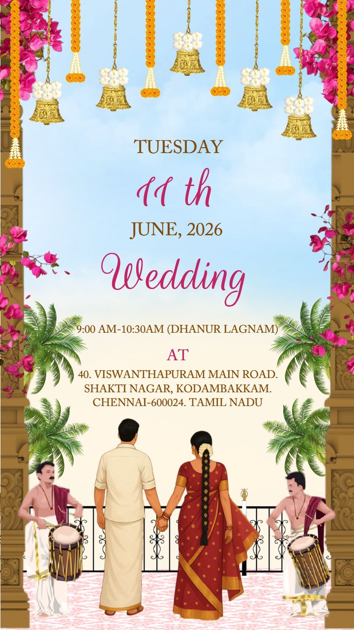 South wedding invitation video maker with Amazing Tools