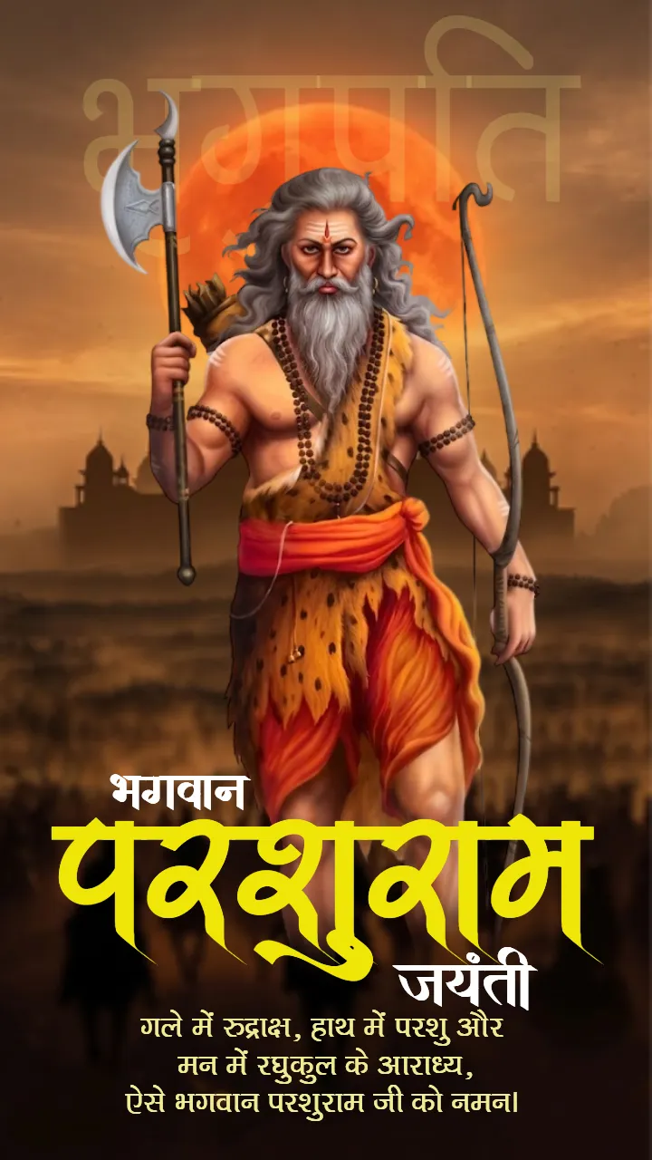 Custom Happy Bhagwan Parshuram Jayanti Wishes in Hindi