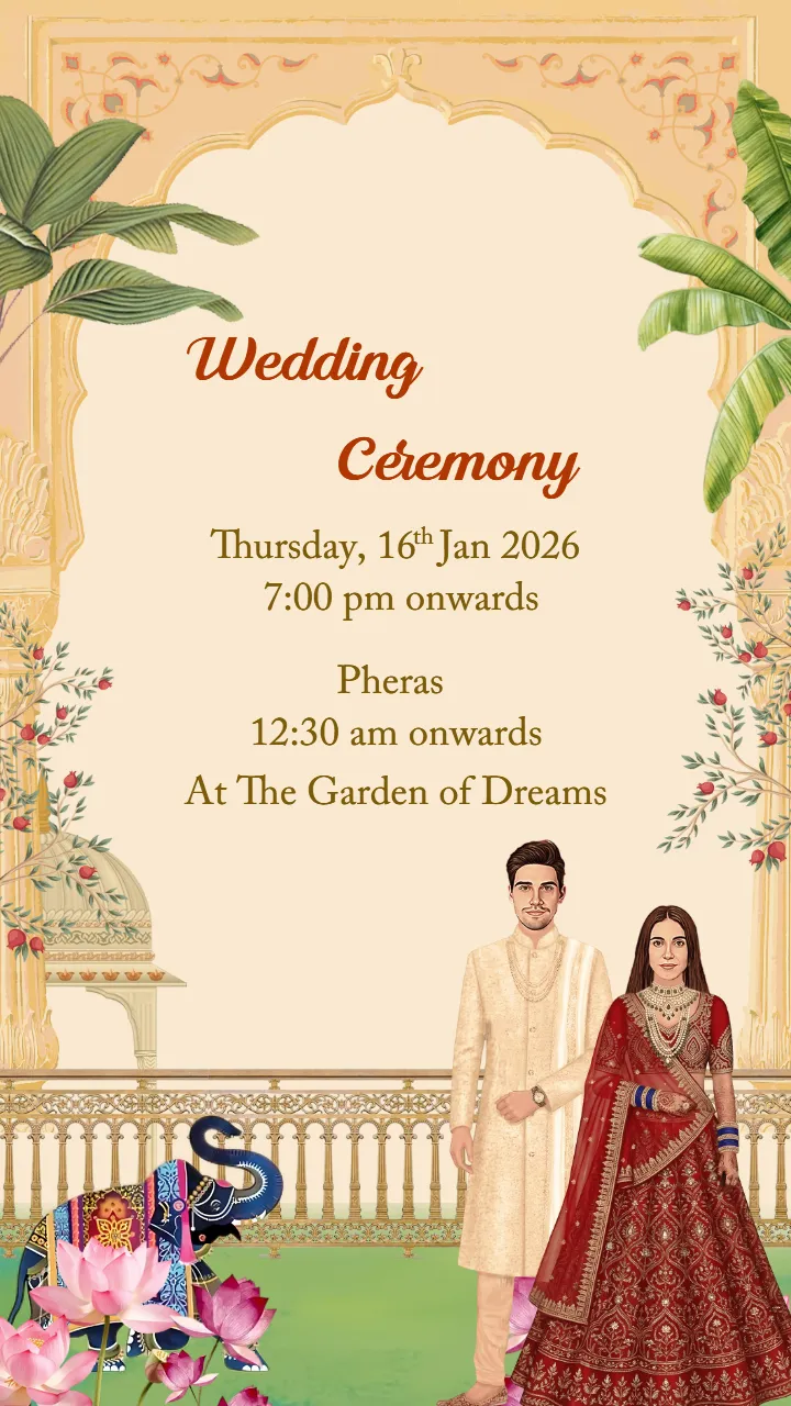 Wedding Invitation Video Template for Modern Couples