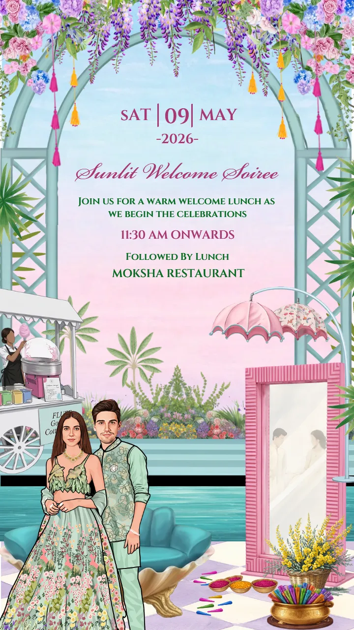 Wedding Invitation Video Luxury Wedding Celebration Theme