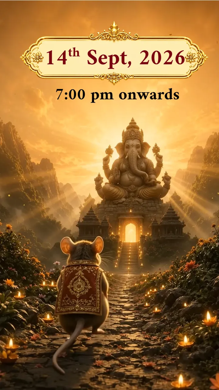 Ganpati Aagman Invitation Video with Devotional Theme