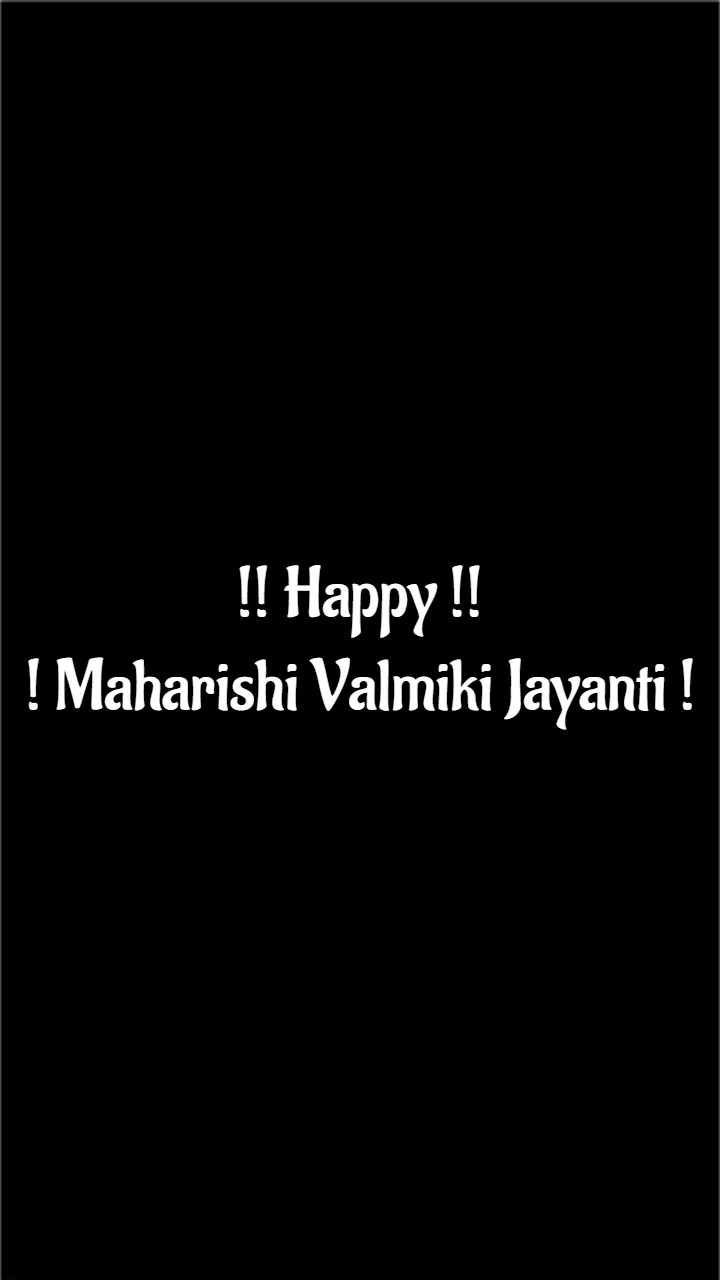 Valmiki Jayanti Status Video for Sharing on Social Media