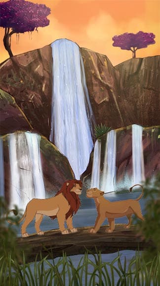 Baby Announcement Templates Nature and Lion Theme