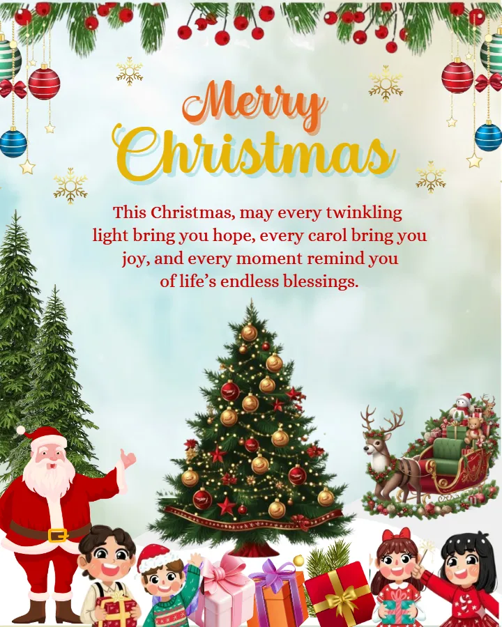 Merry christmas wishes video for joyful celebration