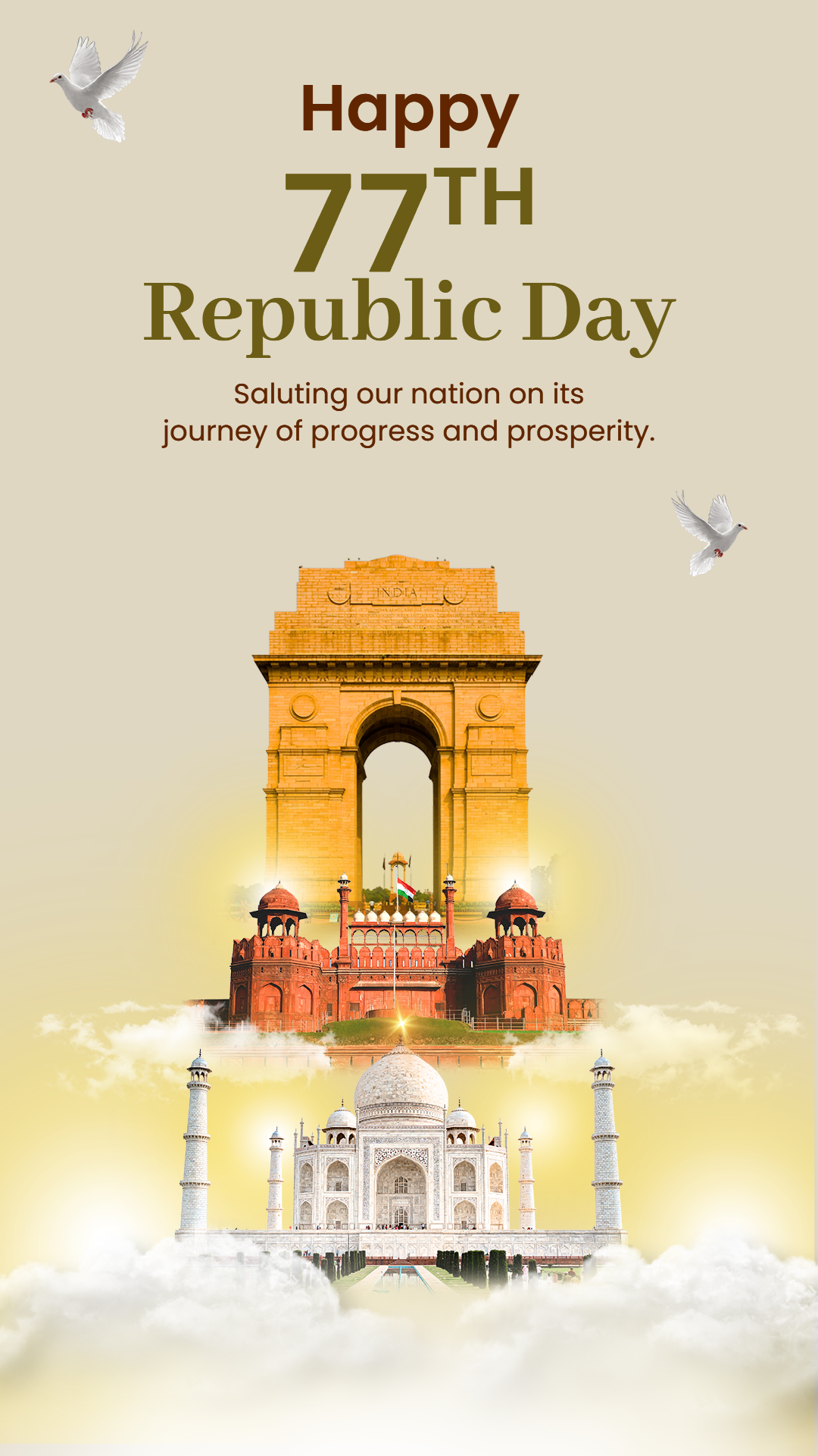 Republic Day Quotes Poster Design