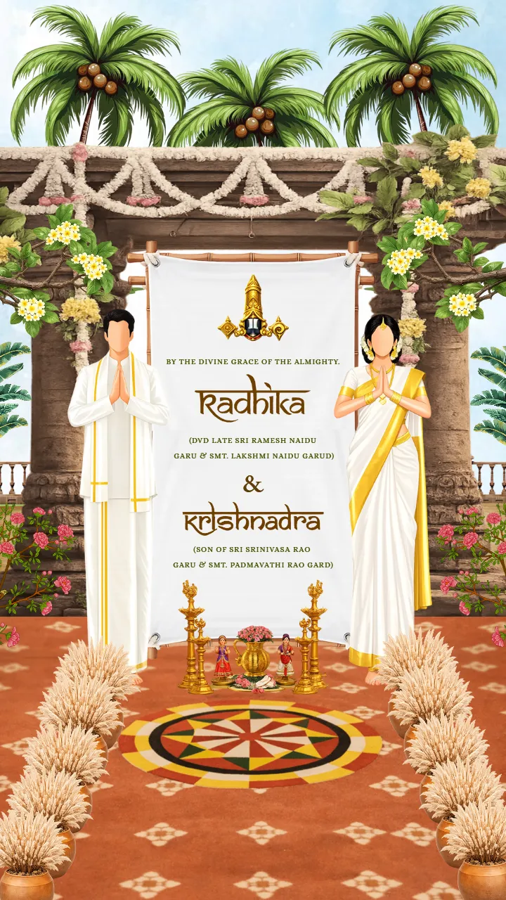 Tamil Wedding Invitation Video with Traditional Theme