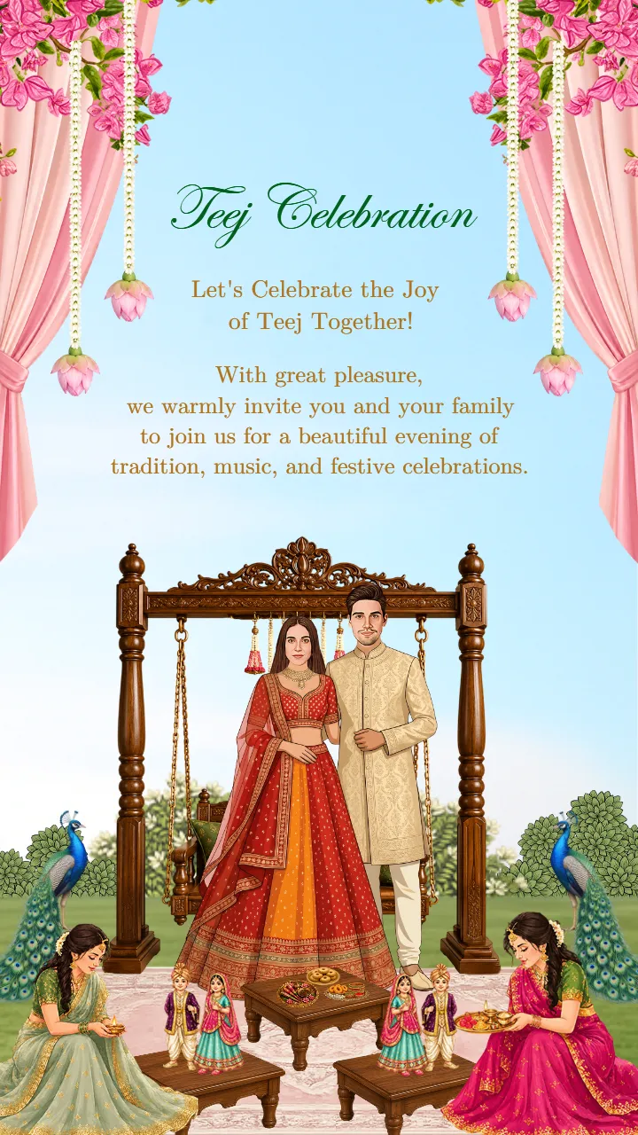 Teej Sindhara Invitation Video for Traditional Celebration