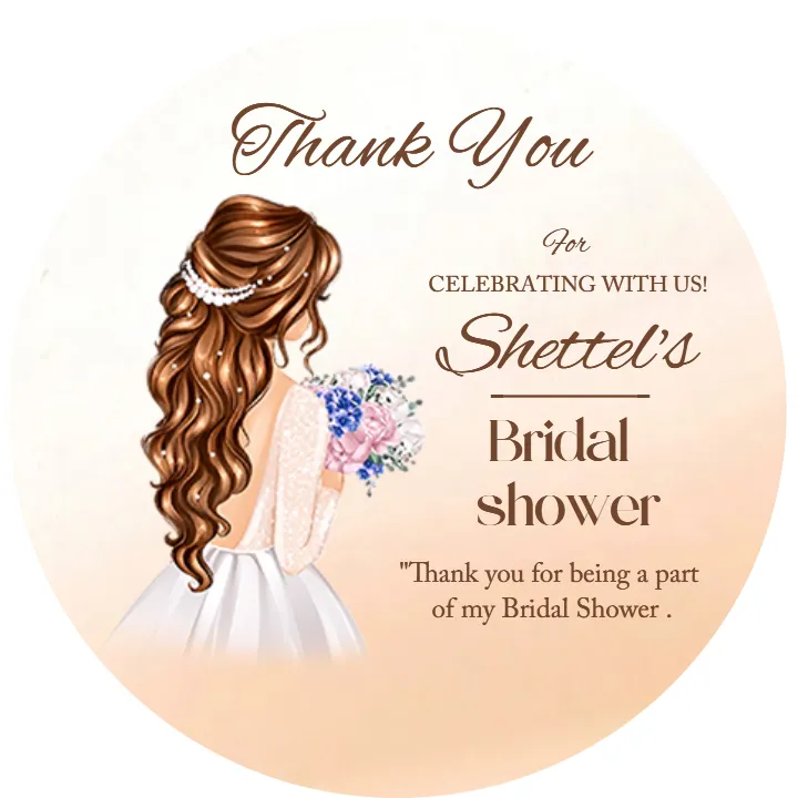 Bridal Shower Thank You Tags for Memorable Guest Gifts