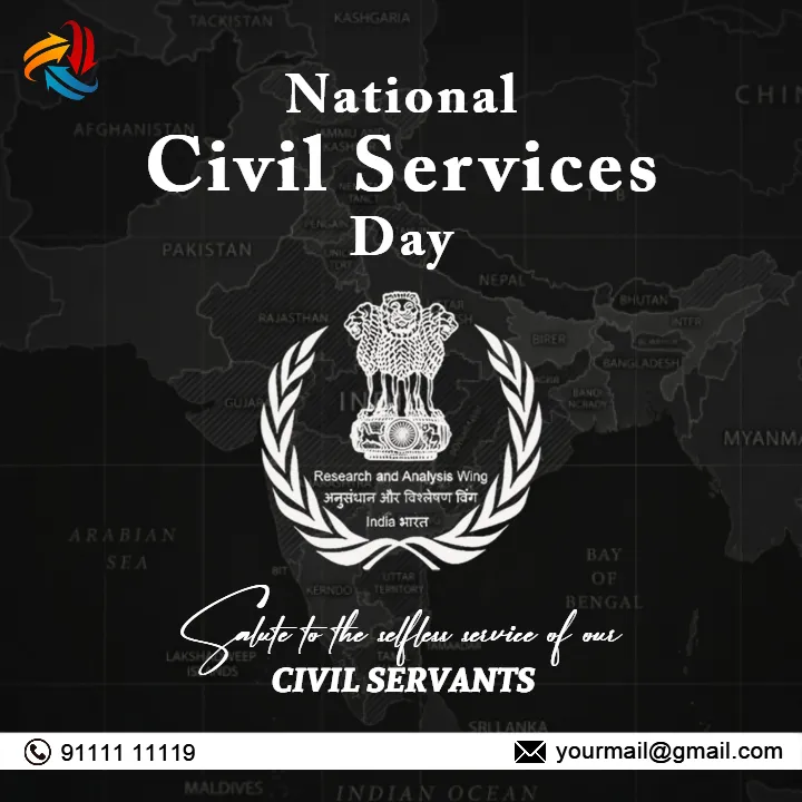Creative National Civil Service Day Branding Post Online