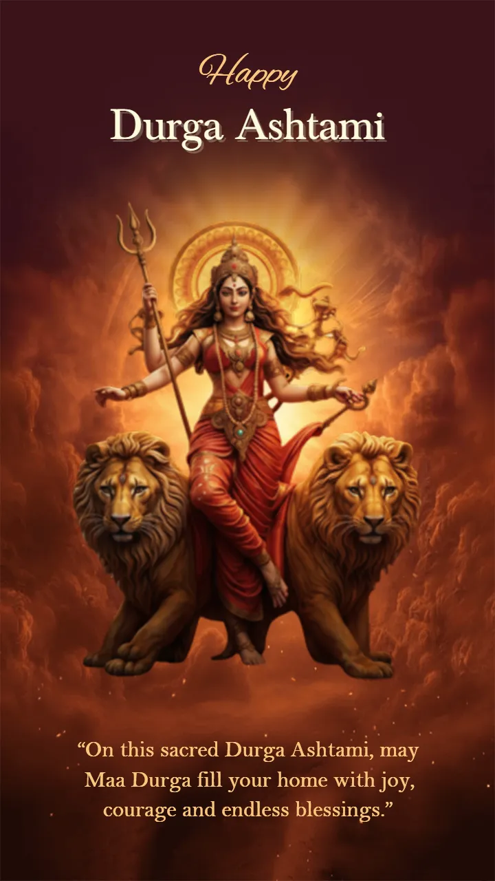 Durga Ashtami Images in English Language Wishes for Navratri