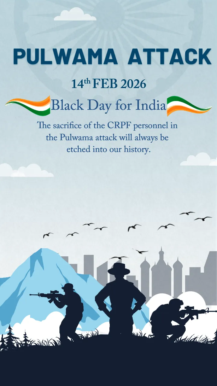 Pulwama Attack Black Day Image In English 2026