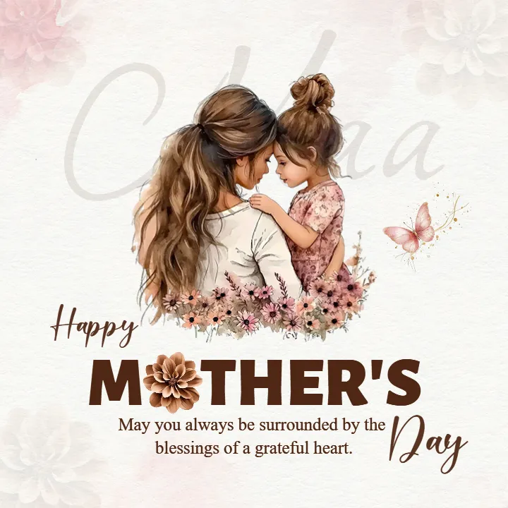 Happy Mothers Day Wishes in English Soft Floral Style 2026