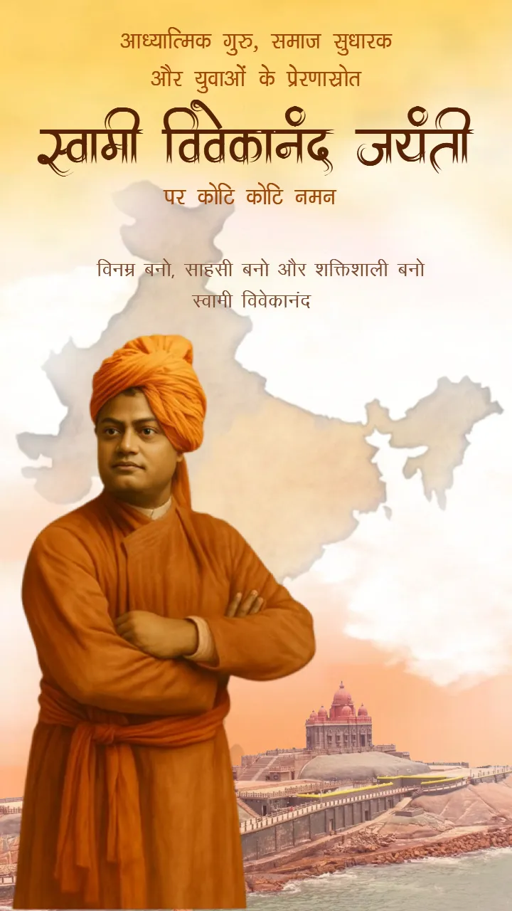 Swami Vivekananda Jayanti Image In Hindi 2026 Free Download