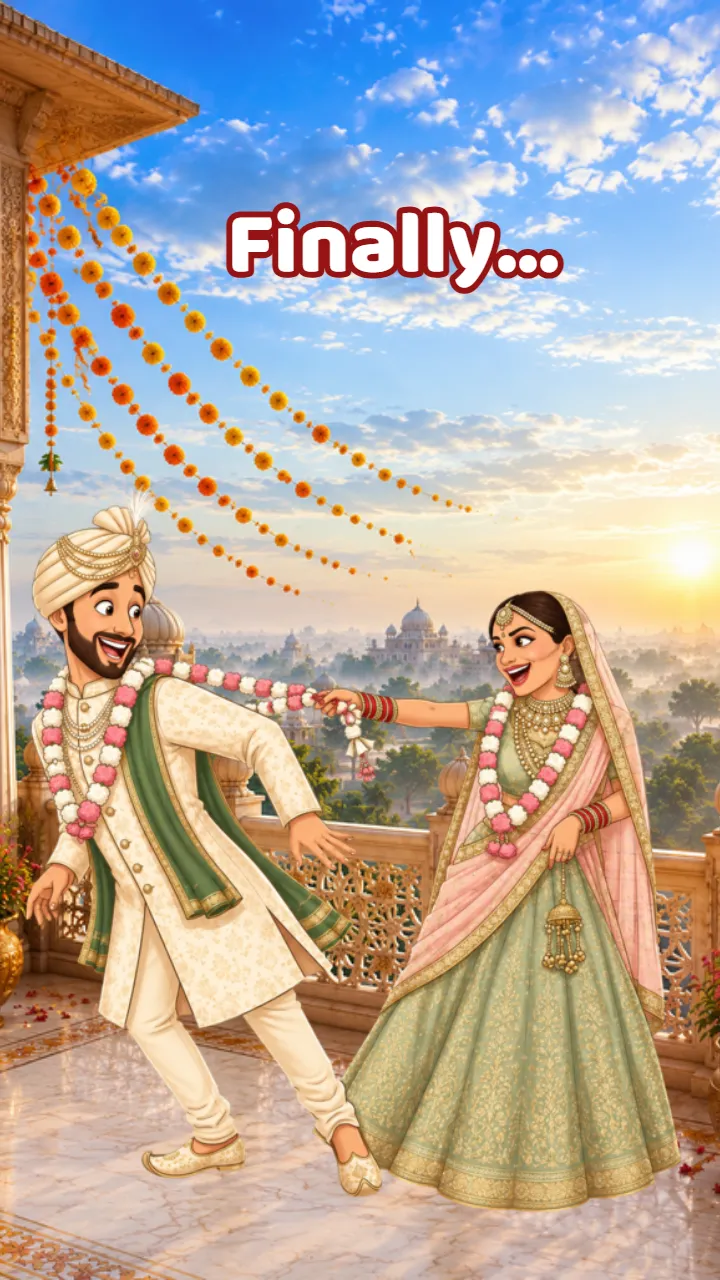Save The Date Wedding Invitation Video with Royal Theme
