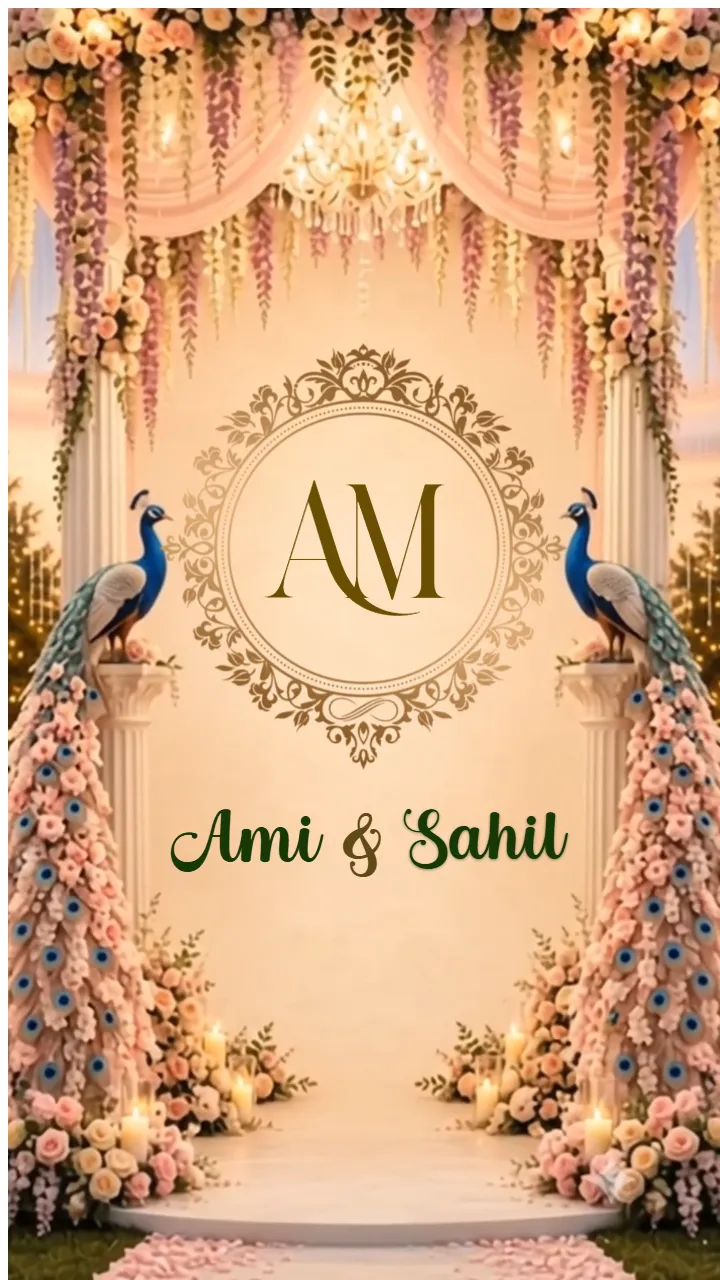3D Engagement Invitation Video for Modern Royal Couple Theme