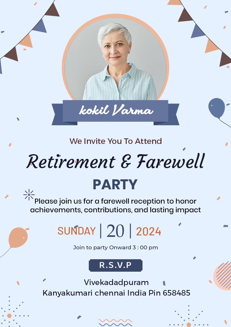 51+ Elegant Farewell Invitation Card Design Online For Free