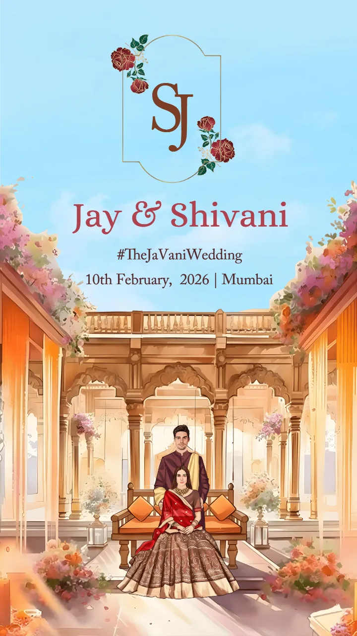 Wedding invitation video for Grand Indian Wedding Ceremony