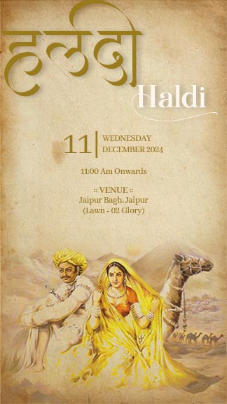 Rajasthani Wedding Card Design
