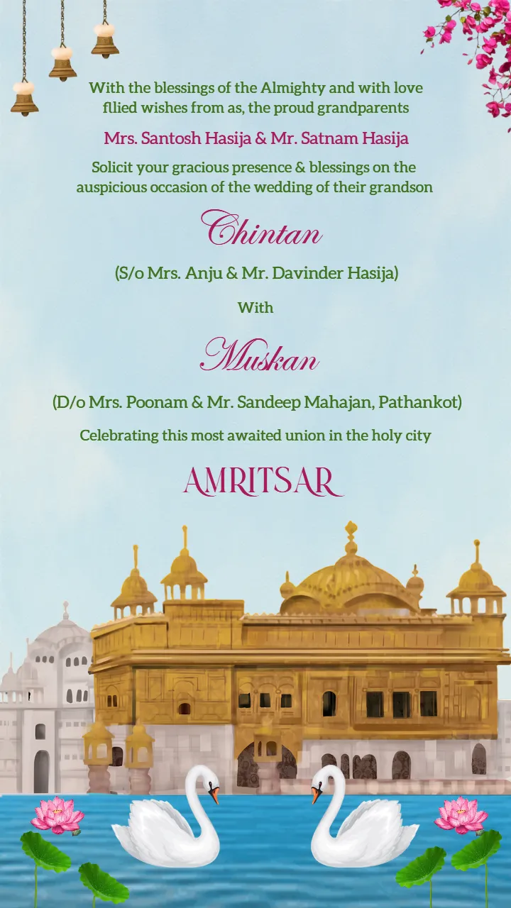 Punjabi Wedding Invitation Video for Grand Sikh Weddings