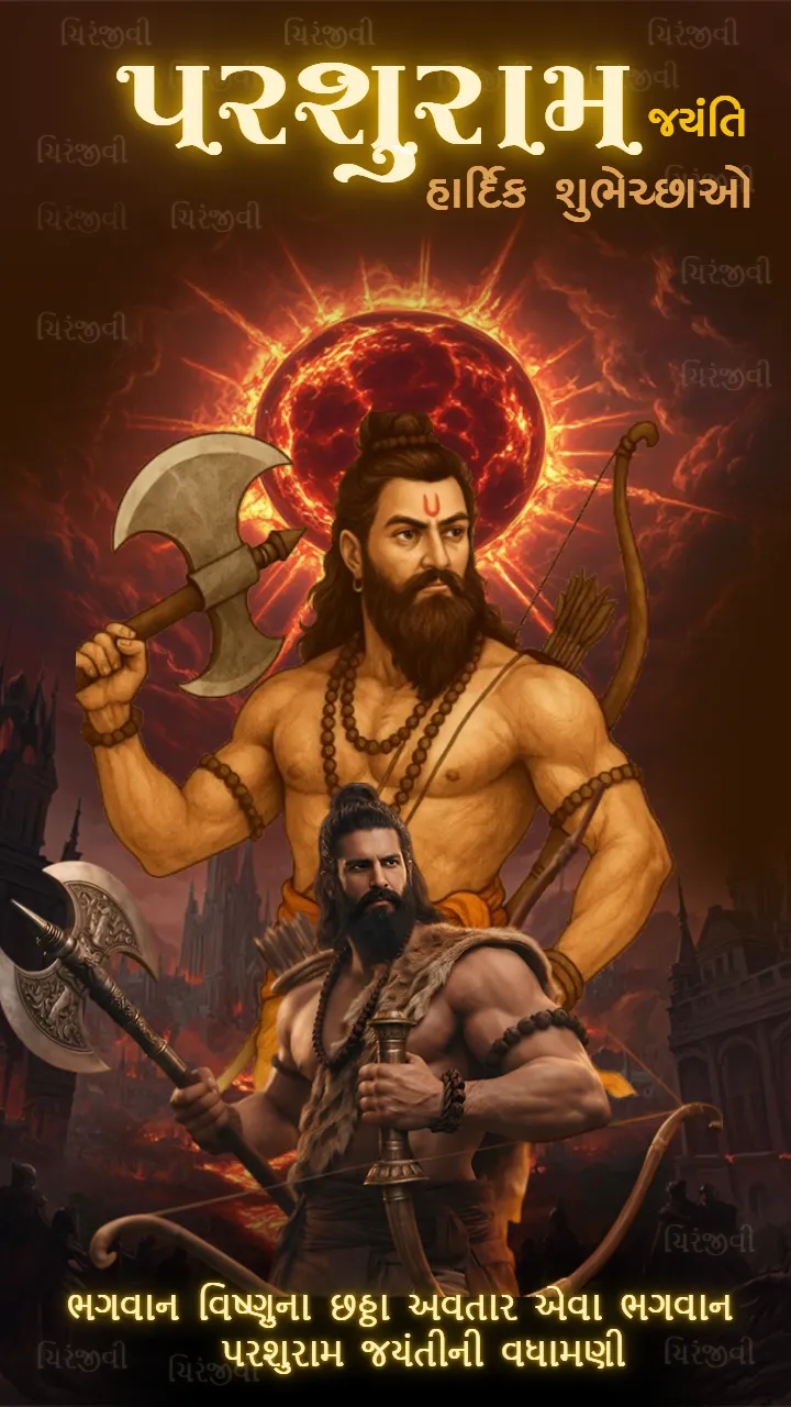 Happy Parshuram Jayanti Wishes in Gujarati for Family Joy