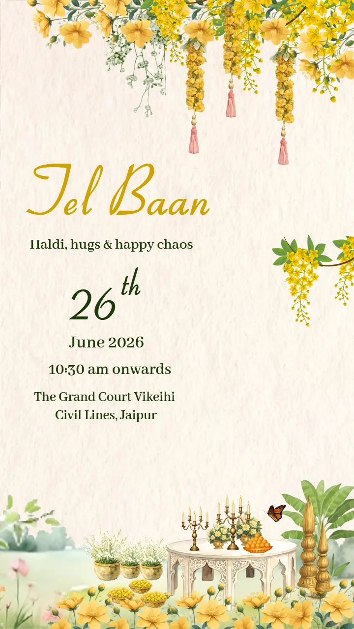 Wedding Invitation Video in English for Your Special Day