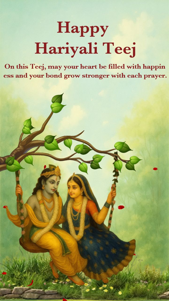 Hariyali Teej Festival Krishna Video Status for WhatsApp