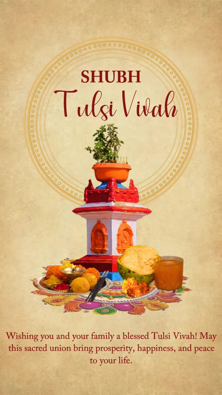 Happy Tulsi Vivah Video Status in English Online