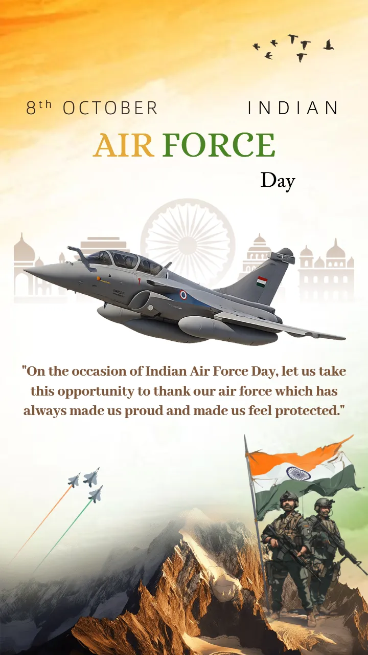 Indian Air Force Day WhatsApp Status Video in HD