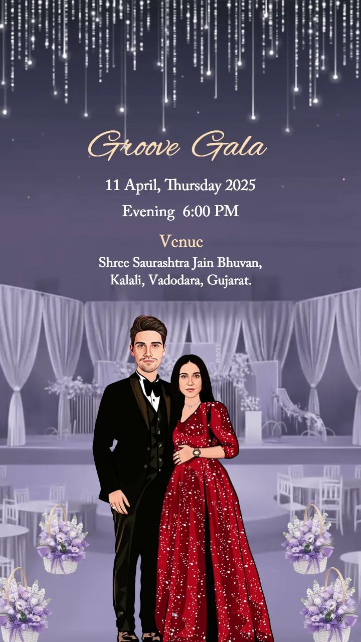 Wedding invitation video Traditional Wedding Theme