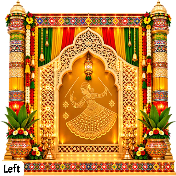 3D Navratri Mandap Design Ideas Stunning for Garba Events