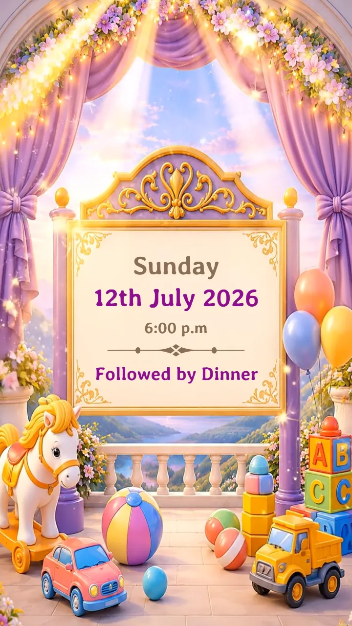 3D Annaprashan Ceremony Video with Baby Ganesh Theme