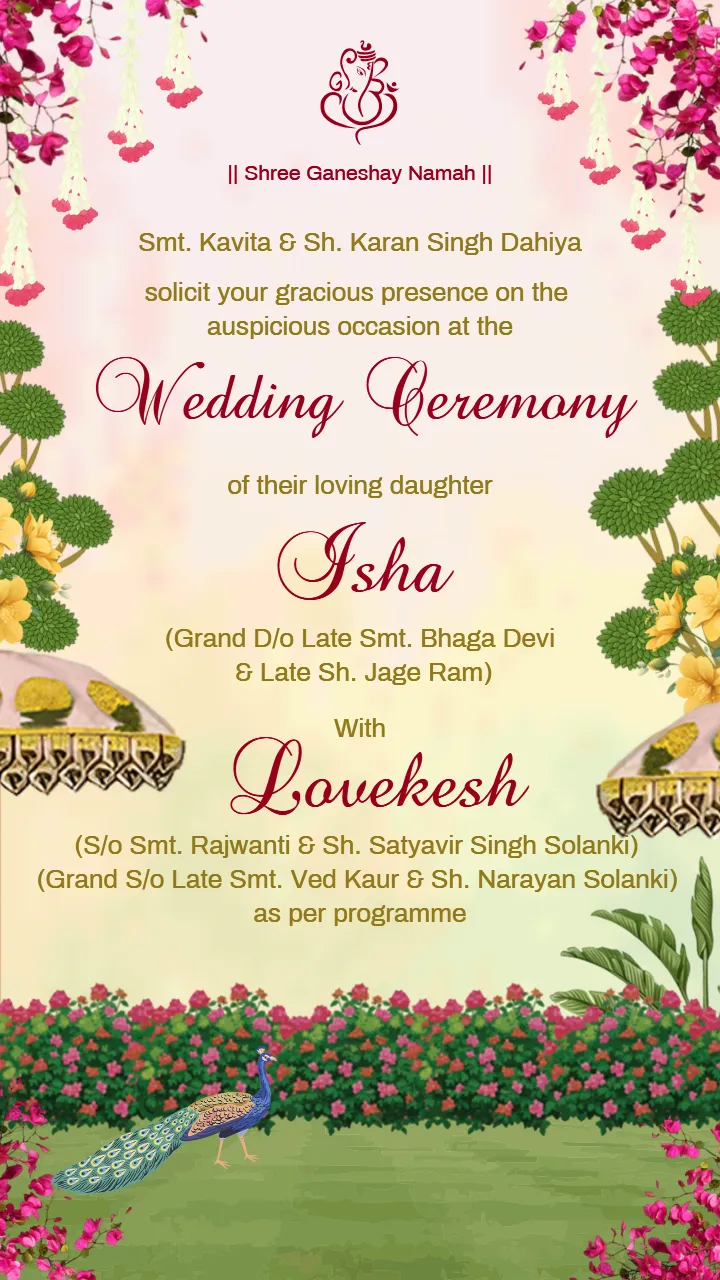 Royal Wedding Invitation Video Designs for Grand Events