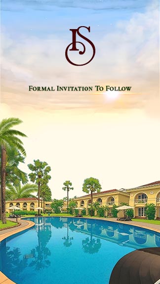 Tropical Wedding Invitation Template for Beachside Bliss