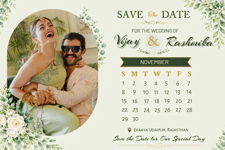 Wedding Calendar for Beautiful Wedding Announcements