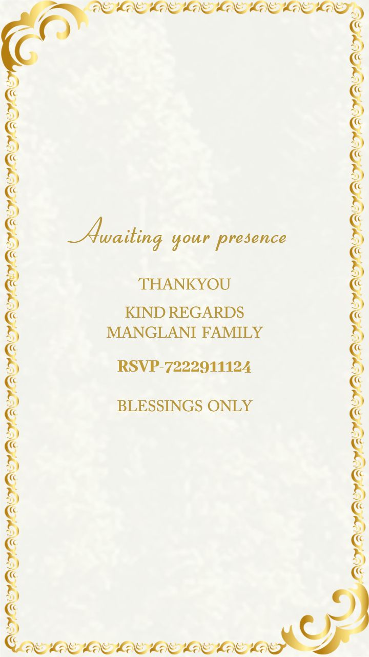 Golden Wedding Invitation Radiating Joy and Elegance