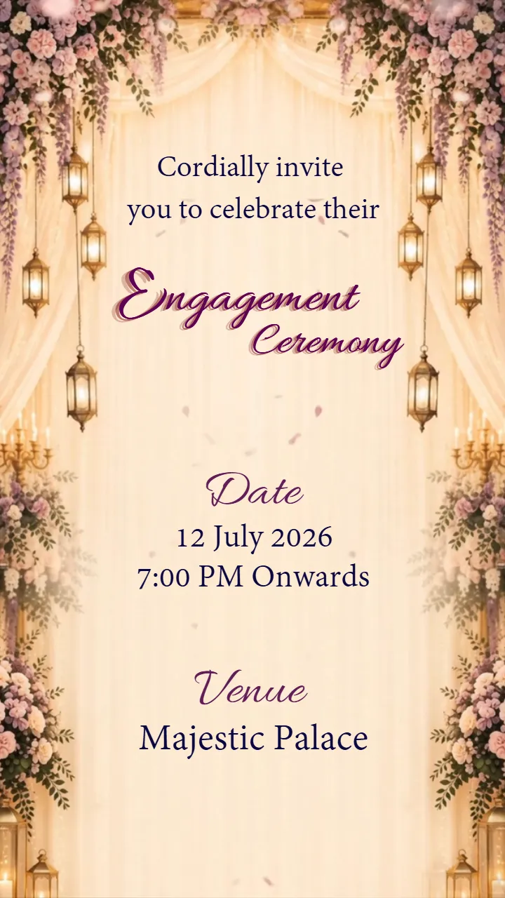3D Engagement Invitation Video for a Modern Celebration