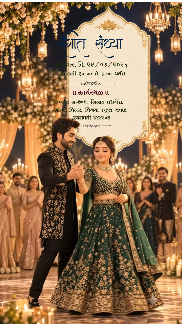 Buddhist Wedding Invitation Video with Golden Temple Theme