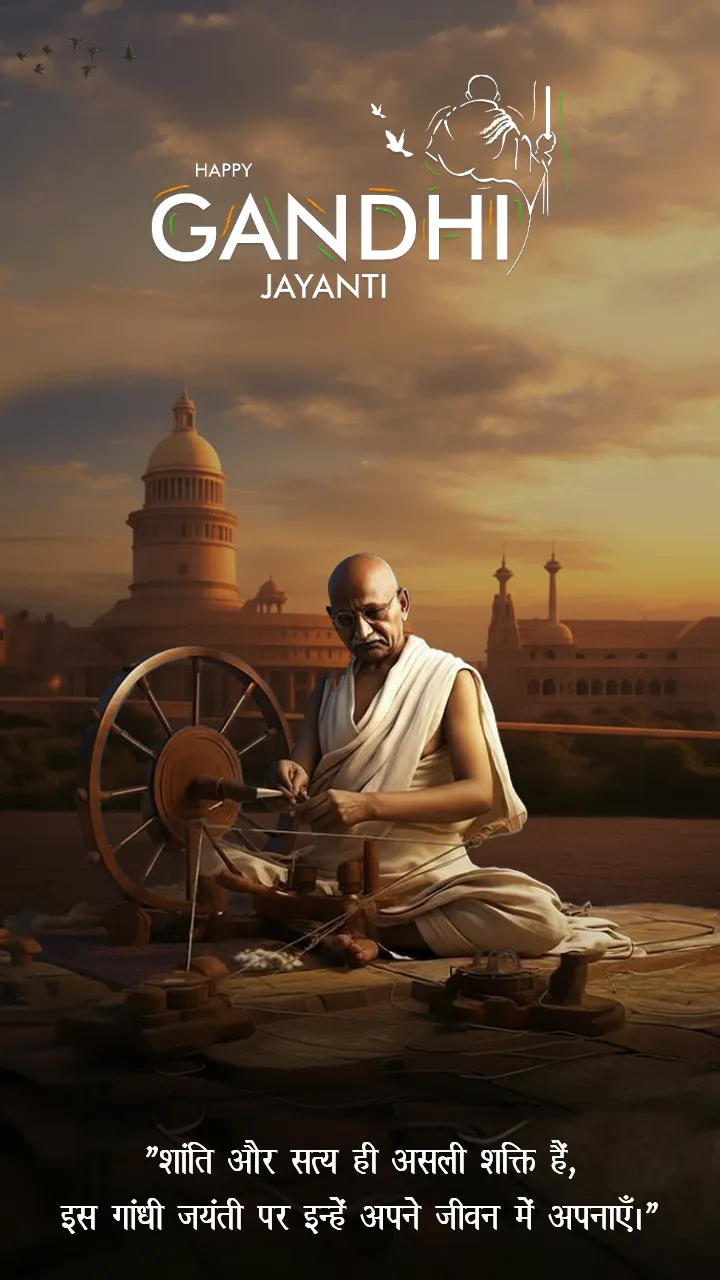 Download Gandhi Jayanti Status Hindi in HD Quality
