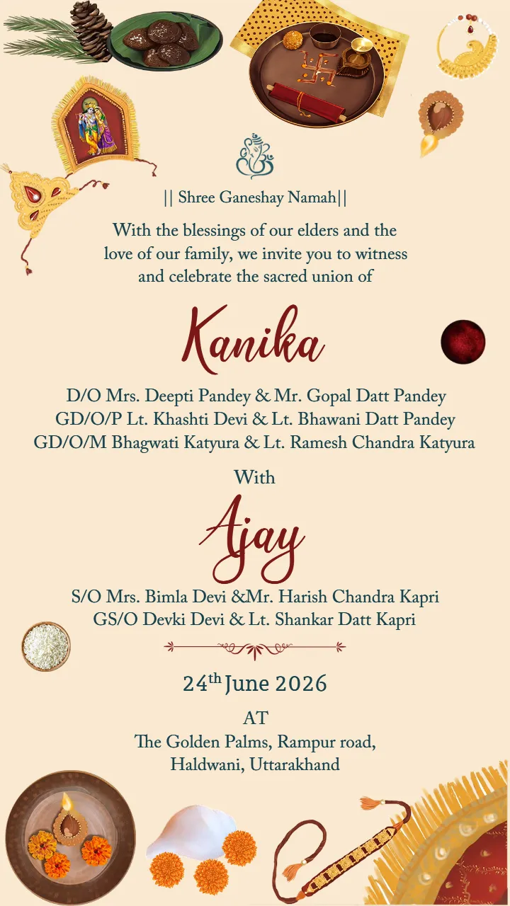 Pahadi Wedding Invitation Video for Mountain Weddings