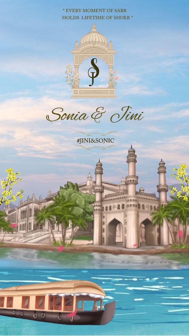 Indian palace style Wedding Invitation video theme